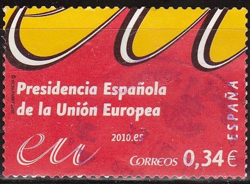 España 2010 4547 Sello º Presidencia Española en la Unión Europea Timbre Espagne Spain Spagna